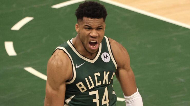 Giannis antetokounmpo bucks milwaukee finals suns scores getty smash engaged champion dominates rout defector observations blistered casterline justin